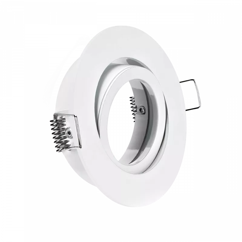 LED Einbaustrahler weiß | rund | 360° schwenkbar | Lochmaß Ø 68mm - 75mm | Einbautiefe 64mm | Anschlussfertig mit GU10 230V Fassung 