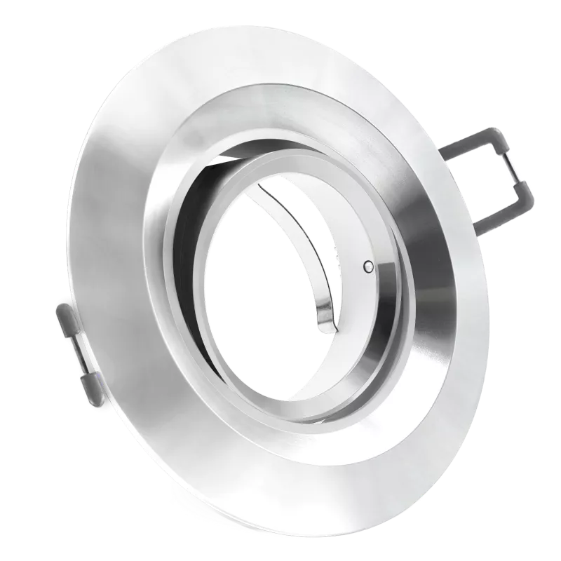 LED Einbaustrahler Aluminium | rund | 360° schwenkbar | Lochmaß Ø 68mm - 95mm | Einbautiefe 64mm | Anschlussfertig mit GU10 230V Fassung 
