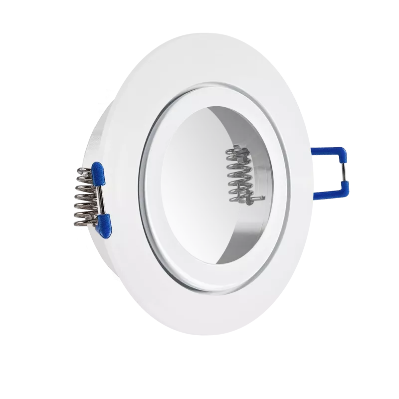LED Einbaustrahler Feuchtraum IP44 weiß | rund Echtglas | Lochmaß Ø 60mm - 75mm | geringe Einbautiefe 25mm | Anschlussfertig 