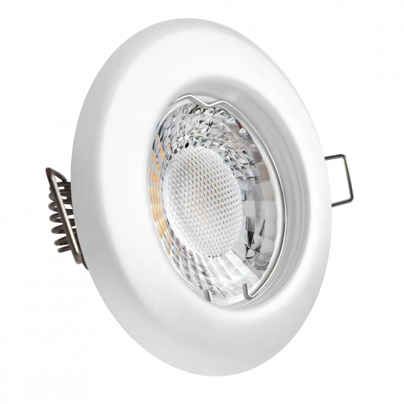 LED Einbaustrahler weiß | rund | Lochmaß Ø 55mm - 75mm | geringe Einbautiefe 25mm | Anschlussfertig 