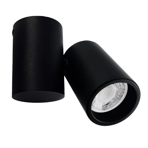 LED Deckenspot | 1-flammig | schwenkbar | Deckenstrahler | schwarz pulverbeschichtet | GU10 230V Spiegelung