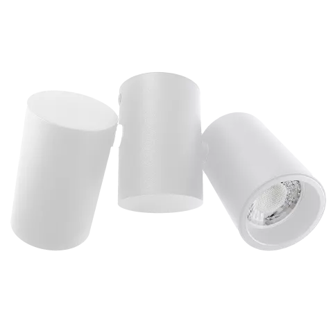 LED Deckenspot | 2-flammig | schwenkbar | Deckenstrahler | weiß pulverbeschichtet | GU10 230V Spiegelung
