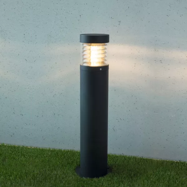 LED Pollerleuchte | Standleuchte für den Außenbereich | Höhe: 650mm | anthrazit | E27 230V