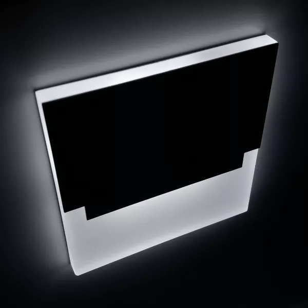 LED Treppenlicht | neutralweiß 4000K | Unterputz Treppenbeleuchtung | indirekte Beleuchtung | quadratisch | Stufenleuchte schwarz matt | Wandeinbauleuchte 12V 