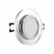LED Einbaustrahler spiegelnd | rund Echtglas | Lochmaß Ø 68mm - 75mm | Einbautiefe 64mm | Anschlussfertig mit GU10 230V Fassung 