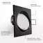 Einbaustrahler Material: Material: Stahl Optik:  Schwarz   Einfache Montage durch vormontierte Federklammern 30° schwenkbar