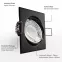 Einbaustrahler Material: Material: Stahl Optik:  Schwarz   Einfache Montage durch vormontierte Federklammern 30° schwenkbar