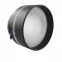 LED Aufbau Einbaustrahler schwarz pulverbeschichtet | rund Glas (satiniert) | Lochmaß Ø 68mm - 75mm | Einbautiefe 64mm | GU10 230V 
