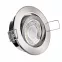 LED Einbaustrahler Edelstahl gebürstet | rund | 360° schwenkbar | Lochmaß Ø 68mm - 75mm | Einbautiefe 64mm | Anschlussfertig mit GU10 230V Fassung 