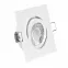 LED Einbaustrahler weiß | quadratisch | 30° schwenkbar | Lochmaß Ø 68mm - 80mm | Einbautiefe 64mm | Anschlussfertig mit GU10 230V Fassung 