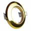 LED Einbaustrahler Gold glänzend | rund | Lochmaß Ø 55mm - 75mm | geringe Einbautiefe 25mm | Anschlussfertig 