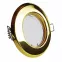 LED Einbaustrahler Gold glänzend | rund | Lochmaß Ø 55mm - 75mm | geringe Einbautiefe 25mm | Anschlussfertig 