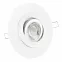 LED Einbaustrahler mit Blende großer Einbaudurchmesser weiß | rund | schwenkbar | Lochmaß Ø 68mm - 135mm | geringe Einbautiefe 25mm 