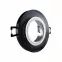 LED Einbaustrahler schwarz spiegelnd | rund Echtglas | Lochmaß Ø 68mm - 75mm | geringe Einbautiefe 24mm | Anschlussfertig 