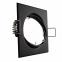 LED Einbaustrahler schwarz | quadratisch | 30° schwenkbar | Lochmaß Ø 68mm - 78mm | geringe Einbautiefe 38mm | Anschlussfertig 