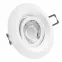 LED Einbaustrahler weiß | rund | 360° schwenkbar | Lochmaß Ø 68mm - 95mm | geringe Einbautiefe 27mm | Anschlussfertig 