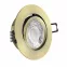 LED Einbaustrahler Altmessing gebürstet | rund | 360° schwenkbar | Lochmaß Ø 68mm - 75mm | geringe Einbautiefe 25mm | Anschlussfertig 