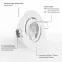 Einbaustrahler Material: Hochwertiges Aluminium Optik:  Weiß   Einfache Montage durch vormontierte Federklammern 30° schwenkbar