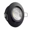 LED Einbaustrahler schwarz pulverbeschichtet | rund | 360° schwenkbar | Lochmaß Ø 68mm - 75mm | geringe Einbautiefe 25mm | Anschlussfertig 