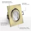 Einbaustrahler Material: Hochwertiges Aluminium Optik:  Altmessing  gebürstet Einfache Montage durch vormontierte Federklammern 30° schwenkbar
